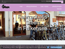 Tablet Screenshot of fahrradhaus-steen.de